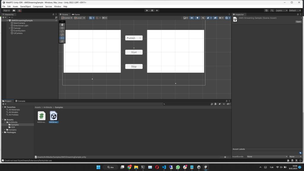 Unity WebRTC SDK Assets