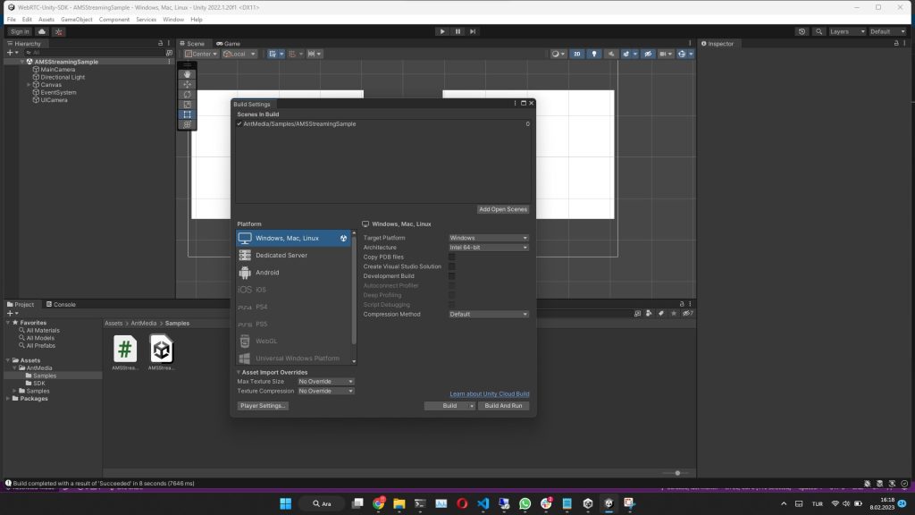 Unity WebRTC SDK - Windows