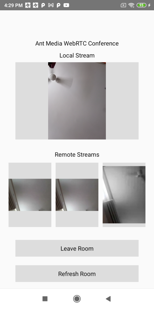 WebRTC video conferencing