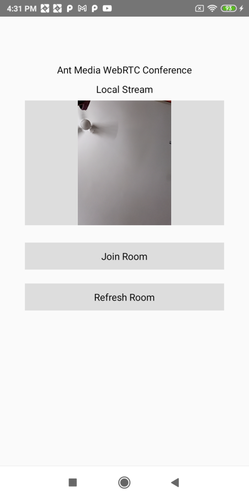Ant Media Server conference using Webrtc react native sdk