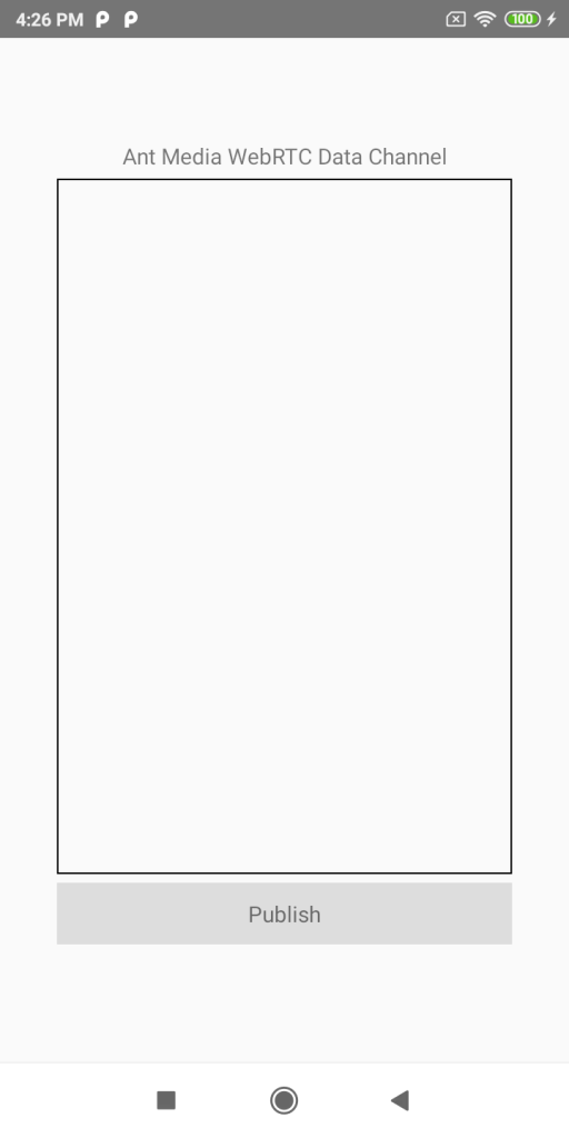 ant media server webrtc data channel
