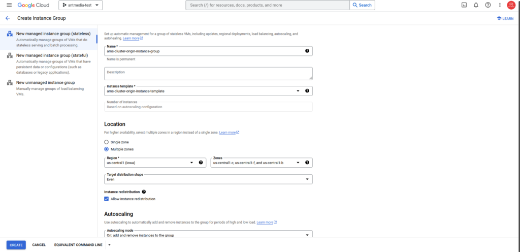 instance group google cloud