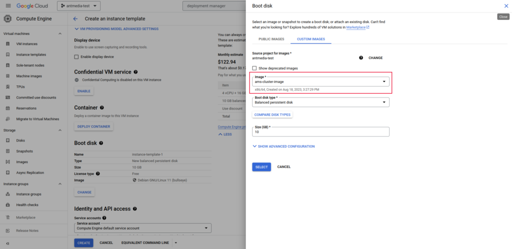 ant media server set up cloud