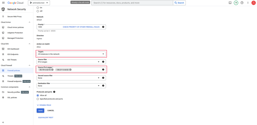 firewall policies google cloud