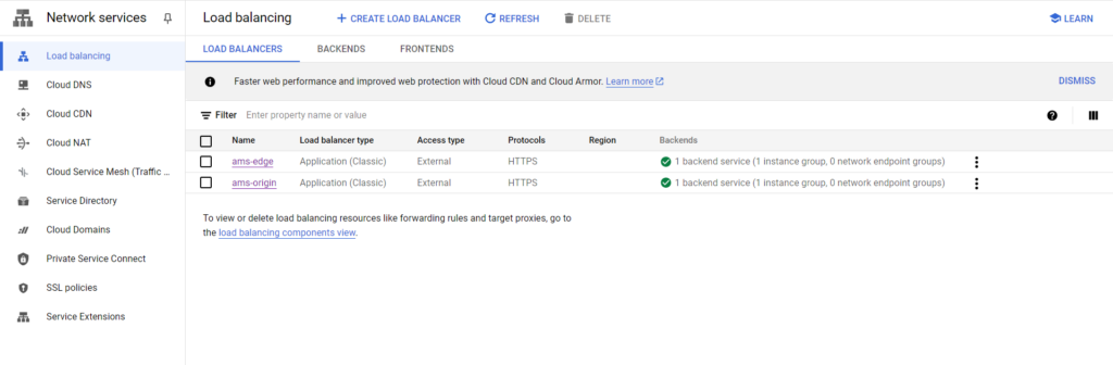 gcp load balancers