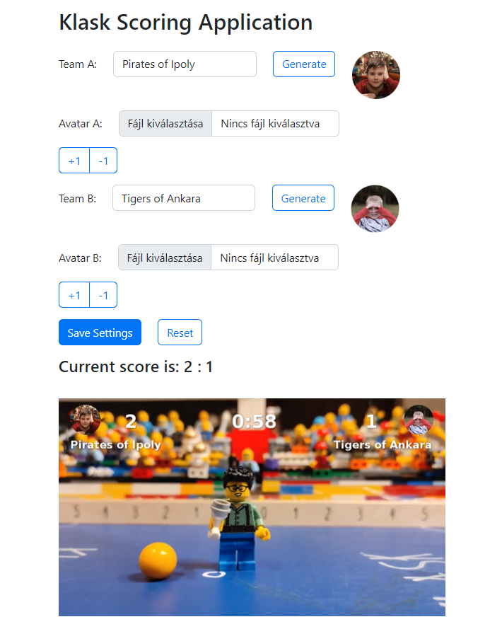 Klask UI