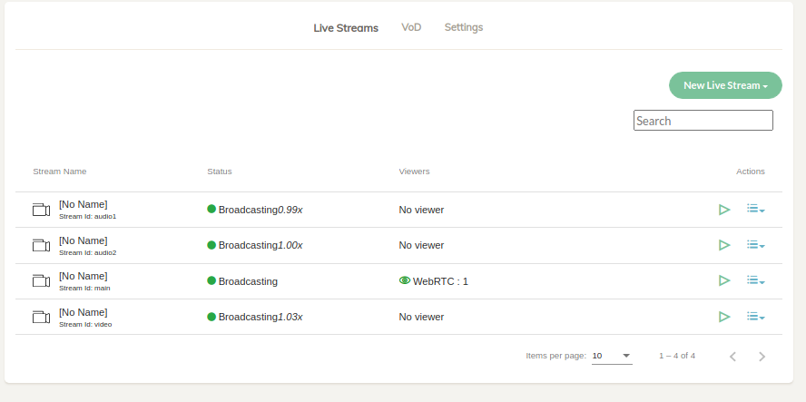 Multitrack Streams