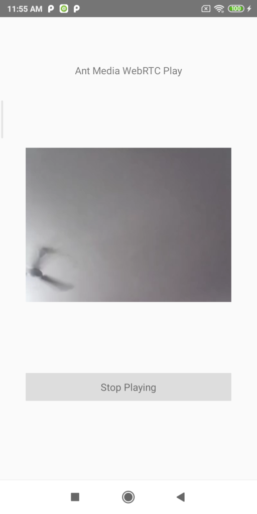 webrtc stream playing with react native