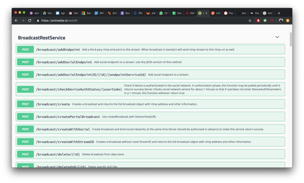 REST API Reference