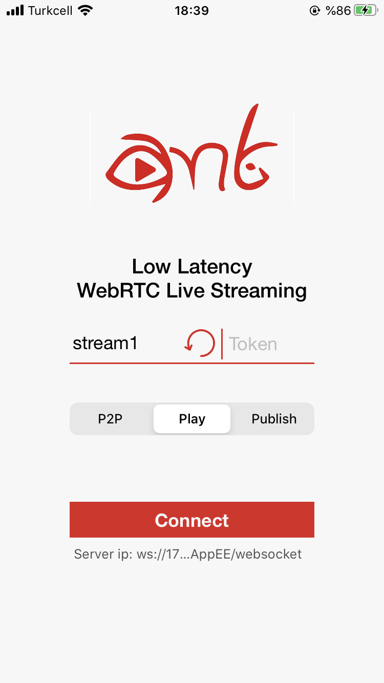 ant media WebRTC iOS SDK interface