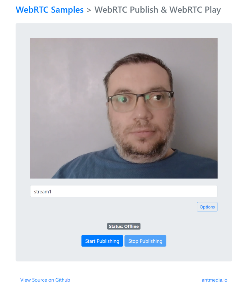 WebRTC Publish